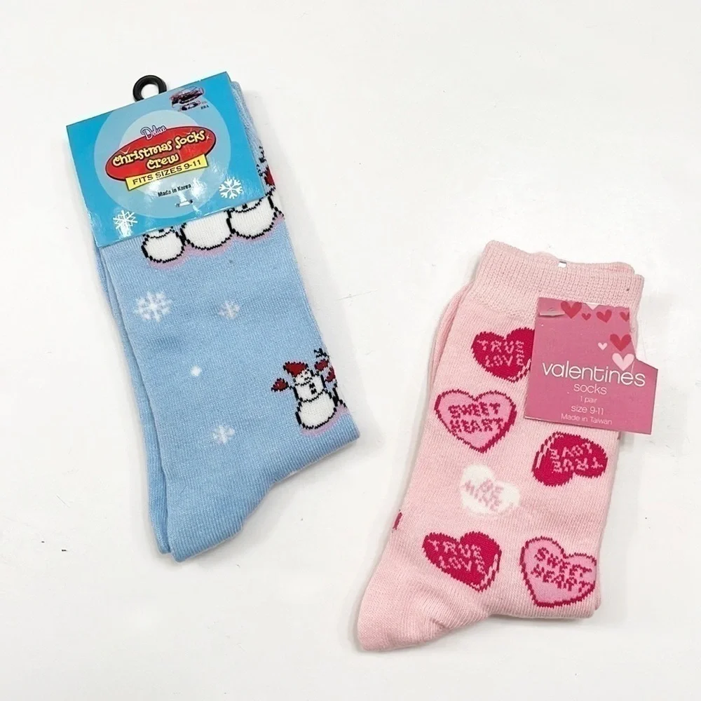 NEW Valentines & Christmas Socks